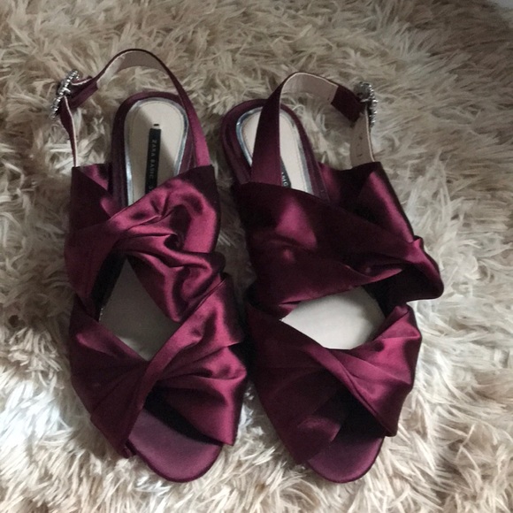 Zara Shoes - Zara Satin Sandals